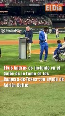 Elvis Andrus es incluido en el Salón de la Fama de los Rangers de Texas con ayuda de Adrián Beltré