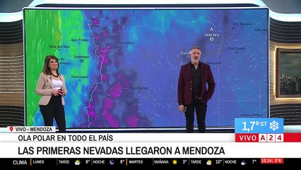 Ola de nieve y frío en gran parte de la Argentina