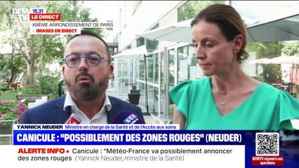 Canicule: le ministre de la Santé Yannick Neuder indique que "Météo-France va possiblement annoncer des zones rouges"