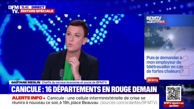 Puis-je demander à mon employeur de télétravailler en cas de fortes chaleurs ? - BFMTV répond à vos questions