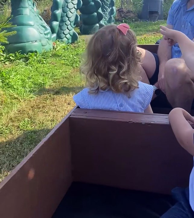 Benedict Blythe inquest: Family release of Ben on a mini train with his dad Pete and younger sister Etta