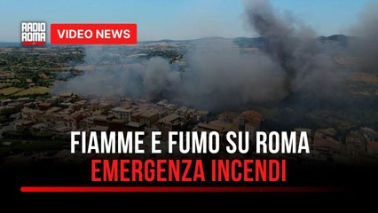 Incendi a Roma, fiamme e fumo in tutta la città
