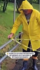 Ponto turístico é interditado após fortes chuvas no Oeste de SC; veja vídeo