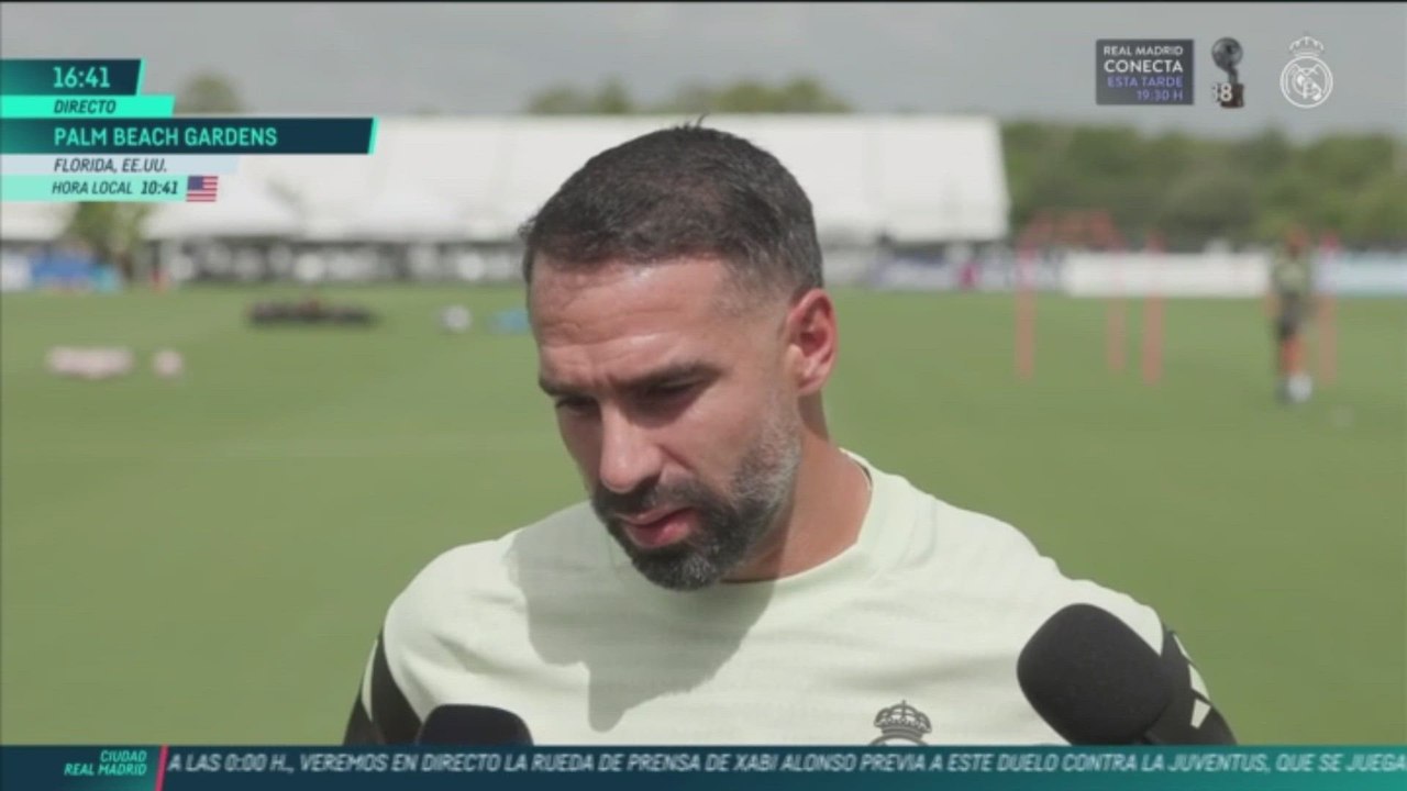 Zona mixta previa al Real Madrid vs. Juventus: Carvajal, Huijsen y Victor Muñoz