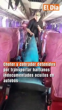 Chofer y cobrador detenidos por transportar haitianos indocumentados ocultos en autobús