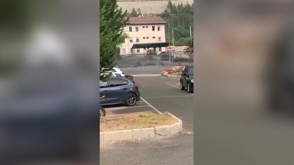 La furia del Rio Frejus invade Bardonecchia