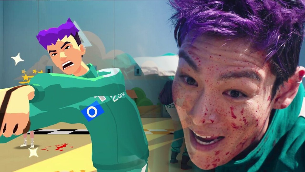 Zu Squid Game gibt's ein offizielles Videospiel von Netflix und das ist absurd bunt und fröhlich