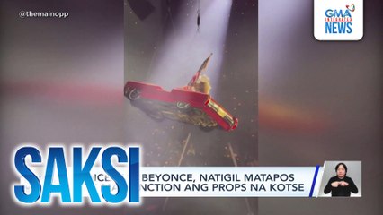 Concert ni Beyonce, natigil matapos mag-malfunction ang props na kotse | Saksi
