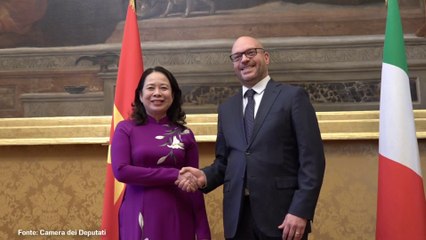 Fontana riceve a Montecitorio la vice presidente del Vietnam