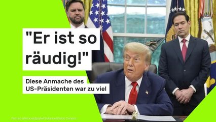 Donald Trump: "Er ist so räudig!" Diese Anmache des US-Präsidenten war zu viel