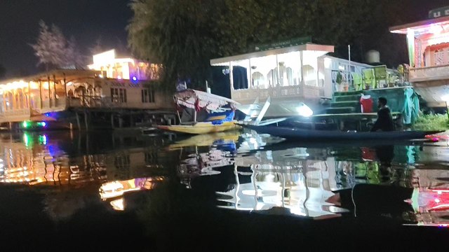 Night View of Dal Lake, Srinagar