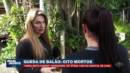 Queda de balão: moradora viu vítima cair no quintal de casa