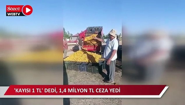 'Kayısı 1 TL' dedi, 1,4 milyon TL ceza yedi