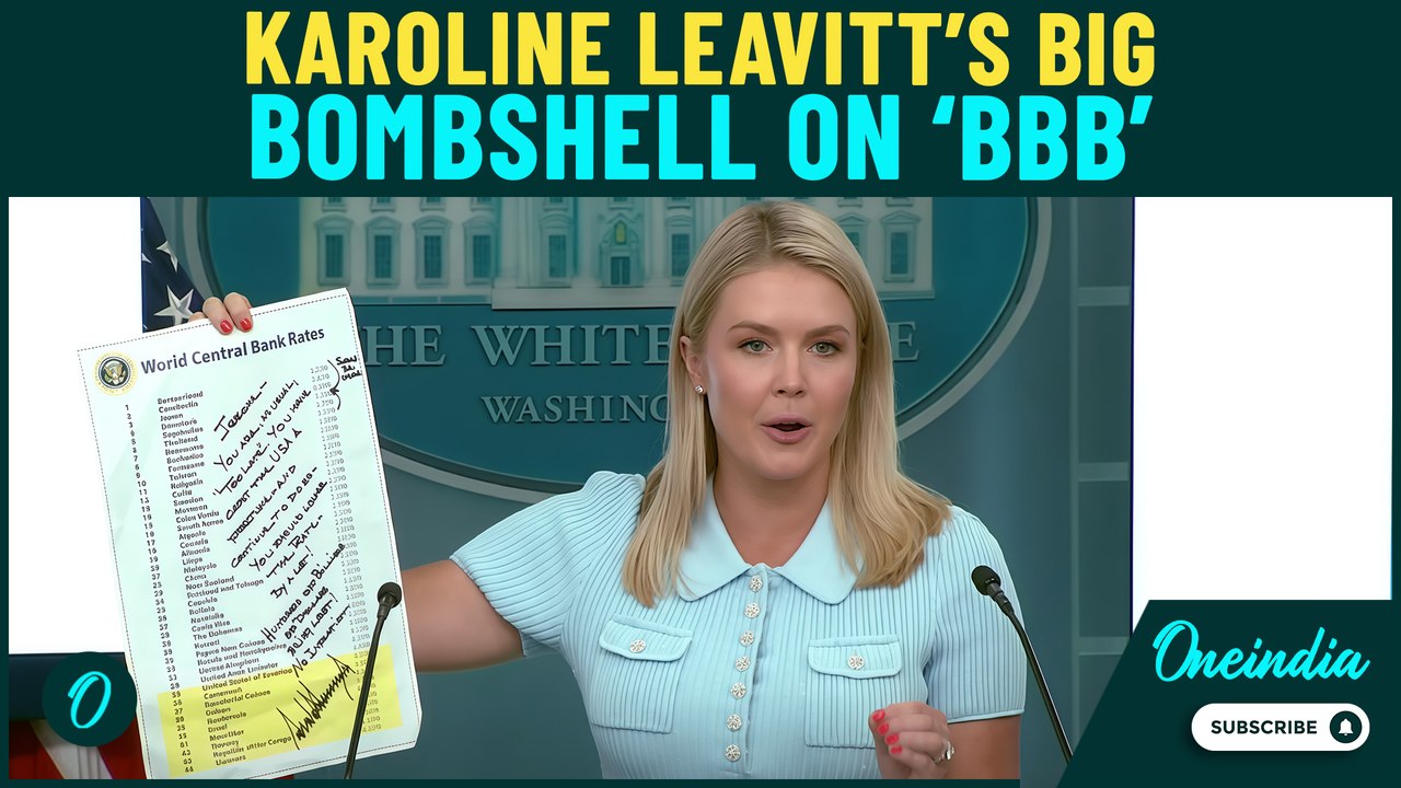 White House Press Sec Leavitt SLAMS Democrats and Thom Tillis On Criticism of ‘Big Beautiful Bill’