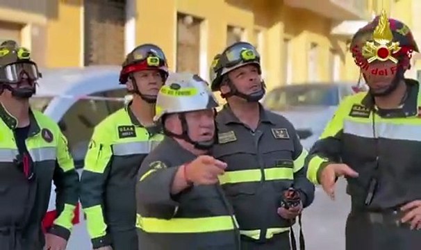 Esplosione a Sassari, palazzina messa in sicurezza dai vigili del fuoco