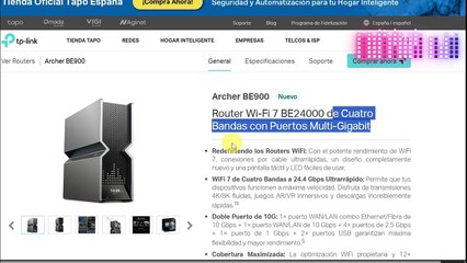 TPLink Archer BE900 BE24000 Ajustes Basicos