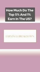 How Much Do The Top 5% & 1% Earn In The US?