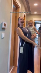 Teyzesini görünce dünyalara bedel tepkiler veren bebek 😊