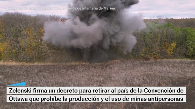 Zelenski anuncia que Ucrania saldrá de la Convención de la ONU que prohíbe el uso de minas antipersona