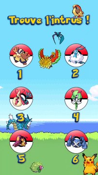 Trouve l'intrus parmi ces Pokémon #4
