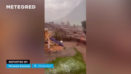 A major storm triggers a massive flash flood in Mühlendorf, Austria! The village was buried under water, mud, and debris