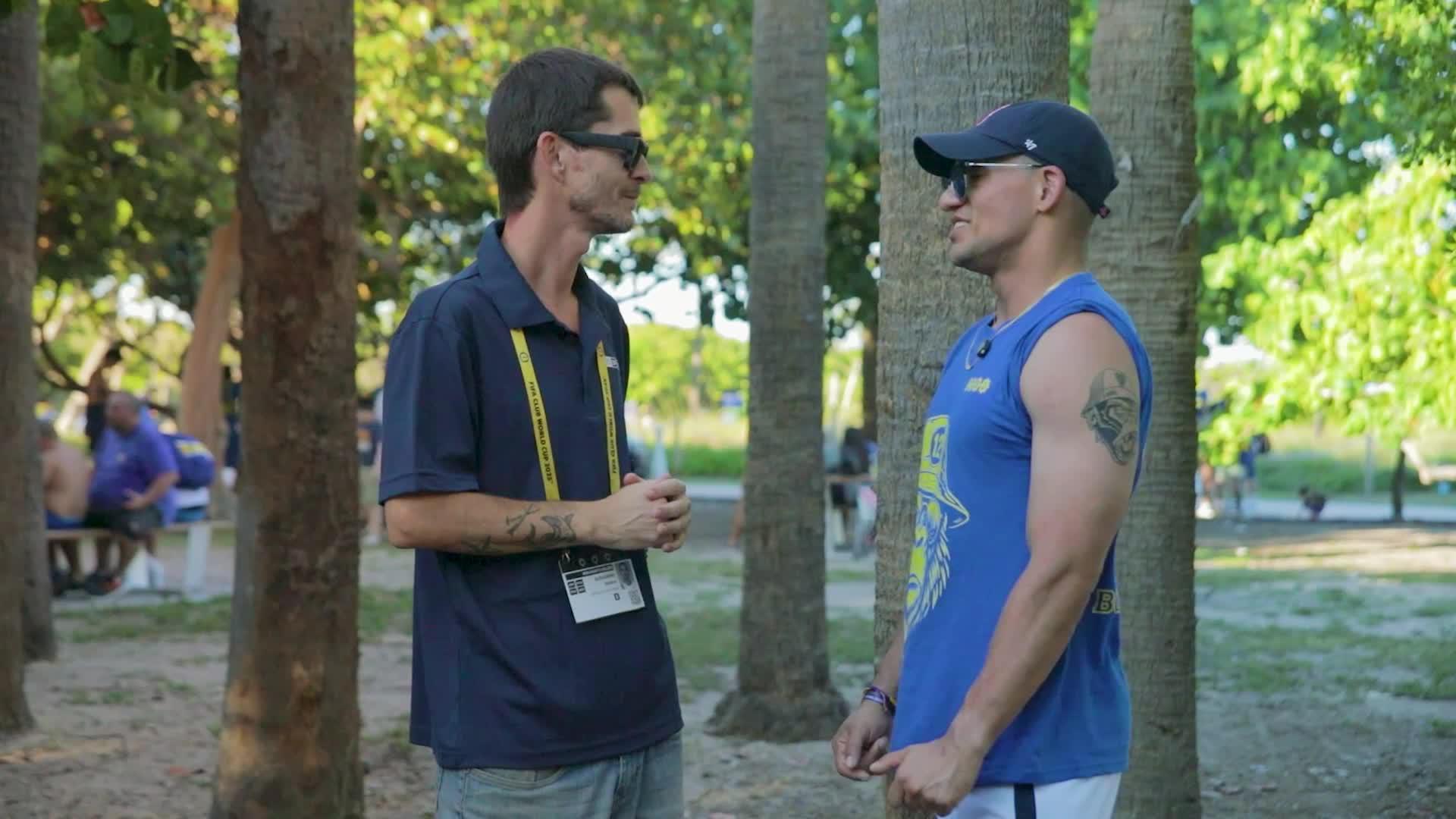 Carlos, el electricista que dejó su trabajo por ir a ver a Boca al Mundial de Clubes