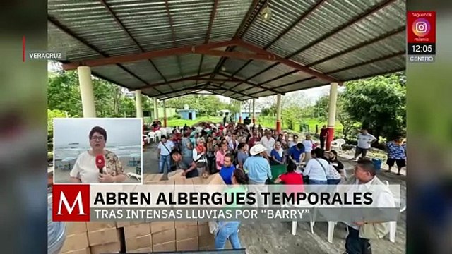 Veracruz activa refugios temporales en 8 municipios debido a la tormenta tropical Barry