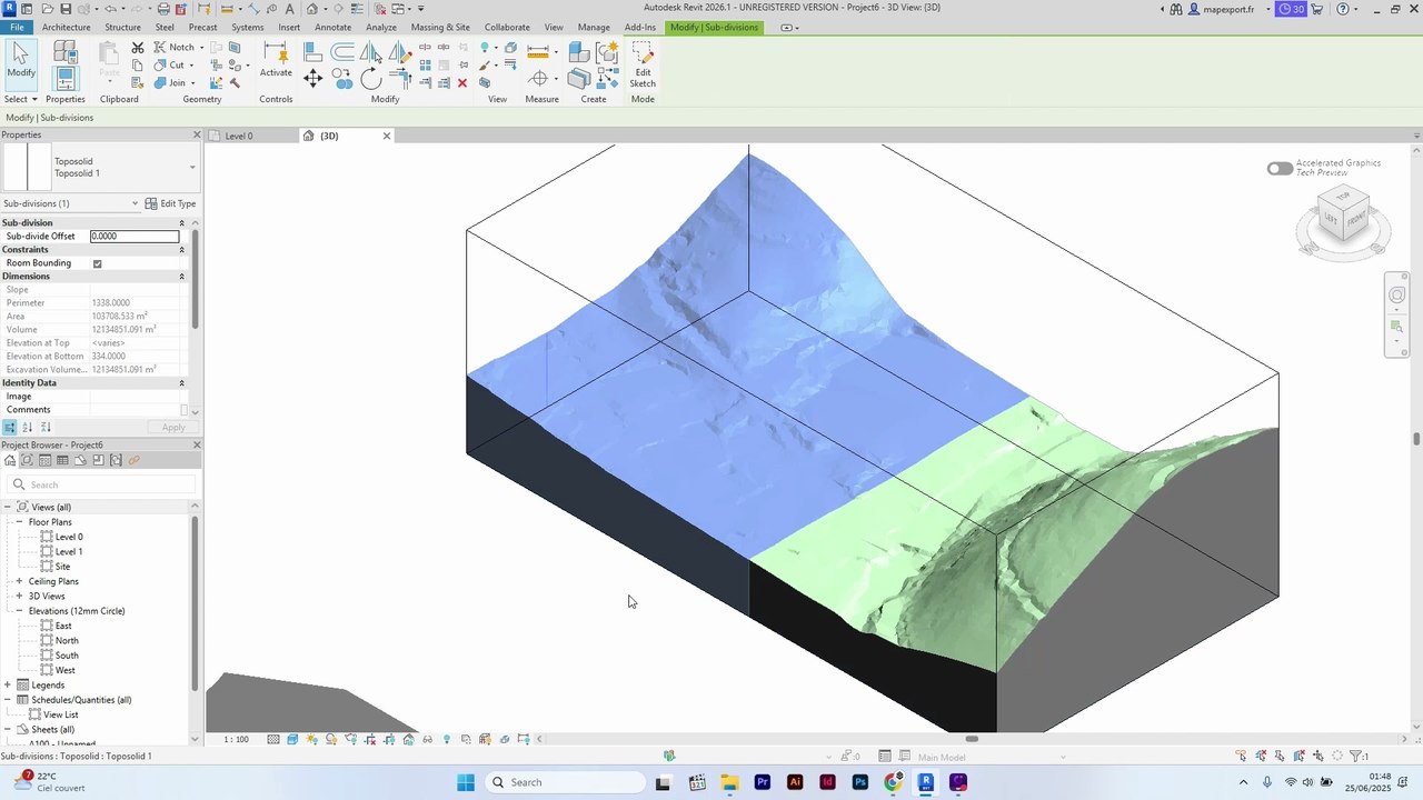 TopoExport.com - How to Divide a Toposurface in Revit - Quick & Easy Tutorial
