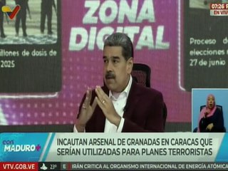 Presidente Maduro indicó que se han desarticulado nuevas células terroristas en Venezuela