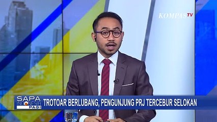 Buntut Pengunjung PRJ Tercebur ke Selokan, Pemkot Jakarta Perbaiki Trotoar