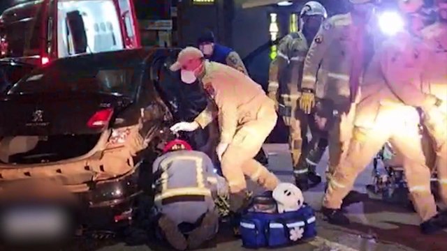 Oficial dos Bombeiros explica resgate de crianças após Peugeot rodar na pista em acidente