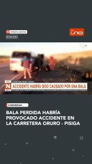 Bala perdida habría provocado accidente en la Oruro-Pisiga