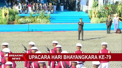 Momen Pembacaan Tribrata di Hadapan Kapolri dan Presiden Prabowo saat HUT ke-79 Bhayangkara