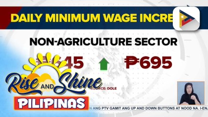 P50 na umento sa minimum wage sa Metro Manila, aprubado na ayon sa DOLE