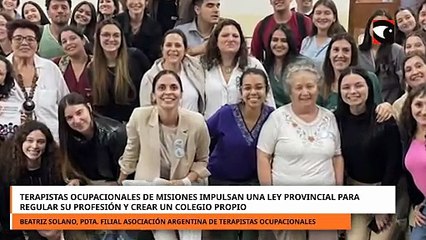 Terapistas ocupacionales realizarán una jornada informativa para presentar el proyecto de ley para regular la profesión y crear un colegio profesional