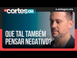 "Quando pensa positivo, você tem menos chance de atingir seus objetivos”, diz Luiz Gaziri