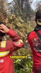 Manggala Agni Berjibaku, 10 Ha Lebih Lahan Kembali Terbakar di Tapung