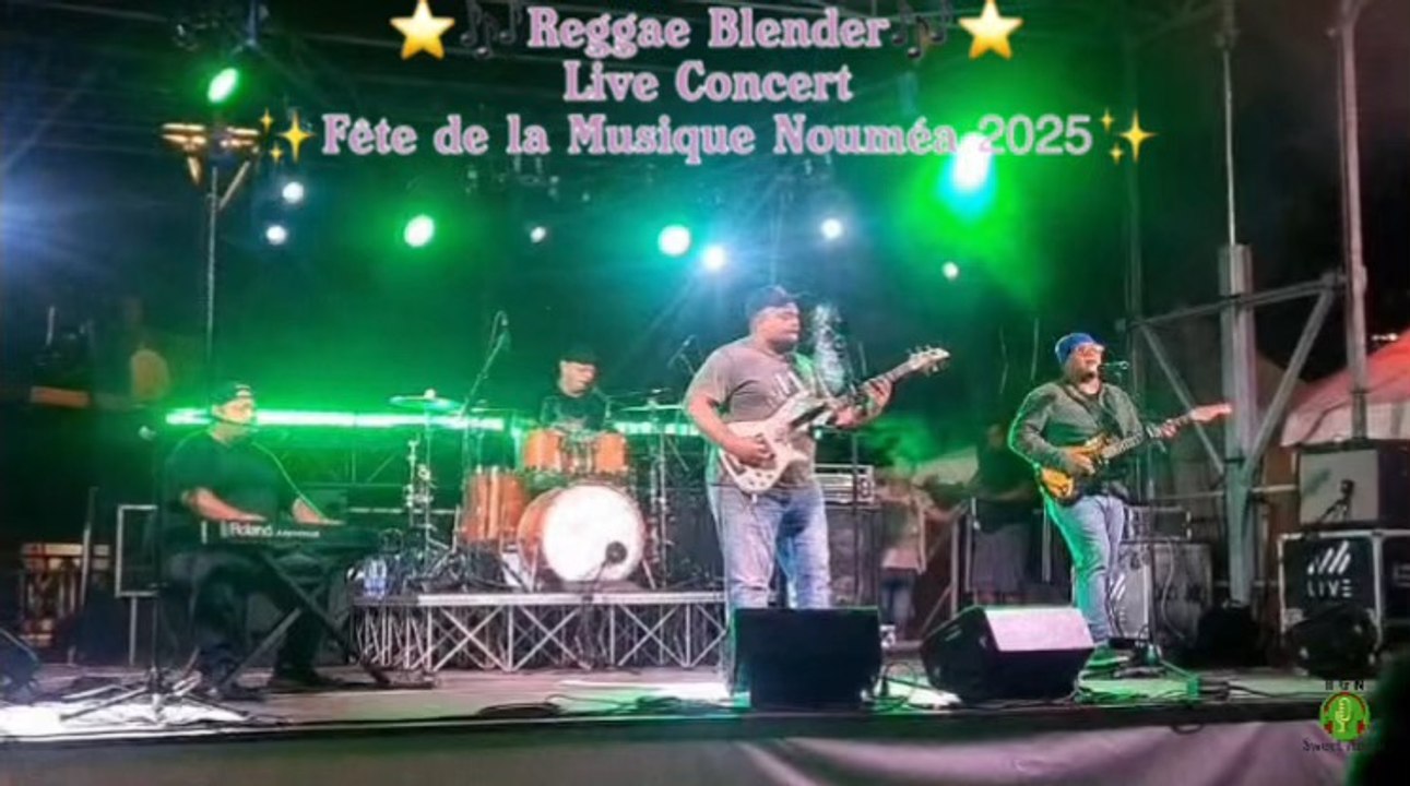 Reggae Blender Live fête de la musique Juin 2025 🤙🏽😎♥️⭐️🙏🏽🎶🇳🇨🇫🇷