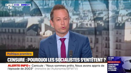 ÉDITO - Motion de censure: "Les députés socialistes font leur retour dans l'opposition frontale à François Bayrou"