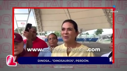 La alcaldesa de Tampico advirtió sobre la aparición de dinosaurios