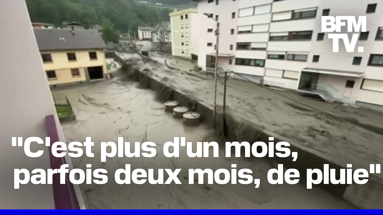 Les images impressionnantes des inondations à Modane en Savoie