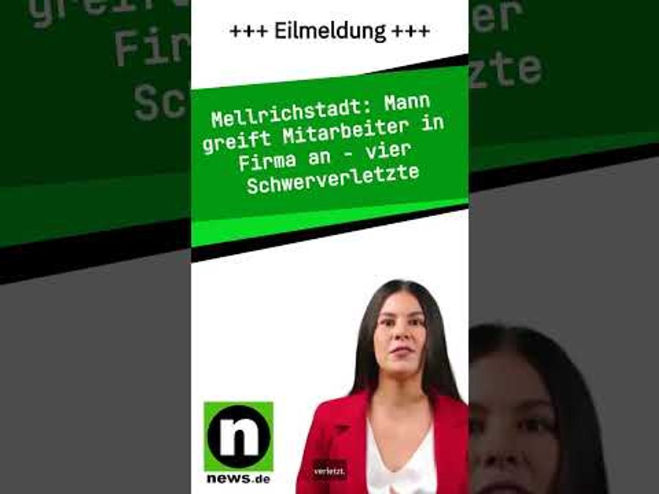 Mann greift Mitarbeiter in Firma an - vier Schwerverletzte