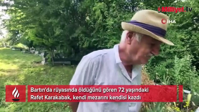 Kendi mezarını kazdı