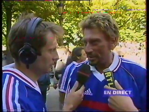 Johnny Hallyday – Interview exclusive avant la finale France-Brésil (Coupe du Monde 1998)