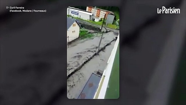 De violents orages provoquent une crue inédite en 70 ans en Maurienne