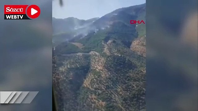 Aydın’da orman yangını 2'nci gününde de sürüyor