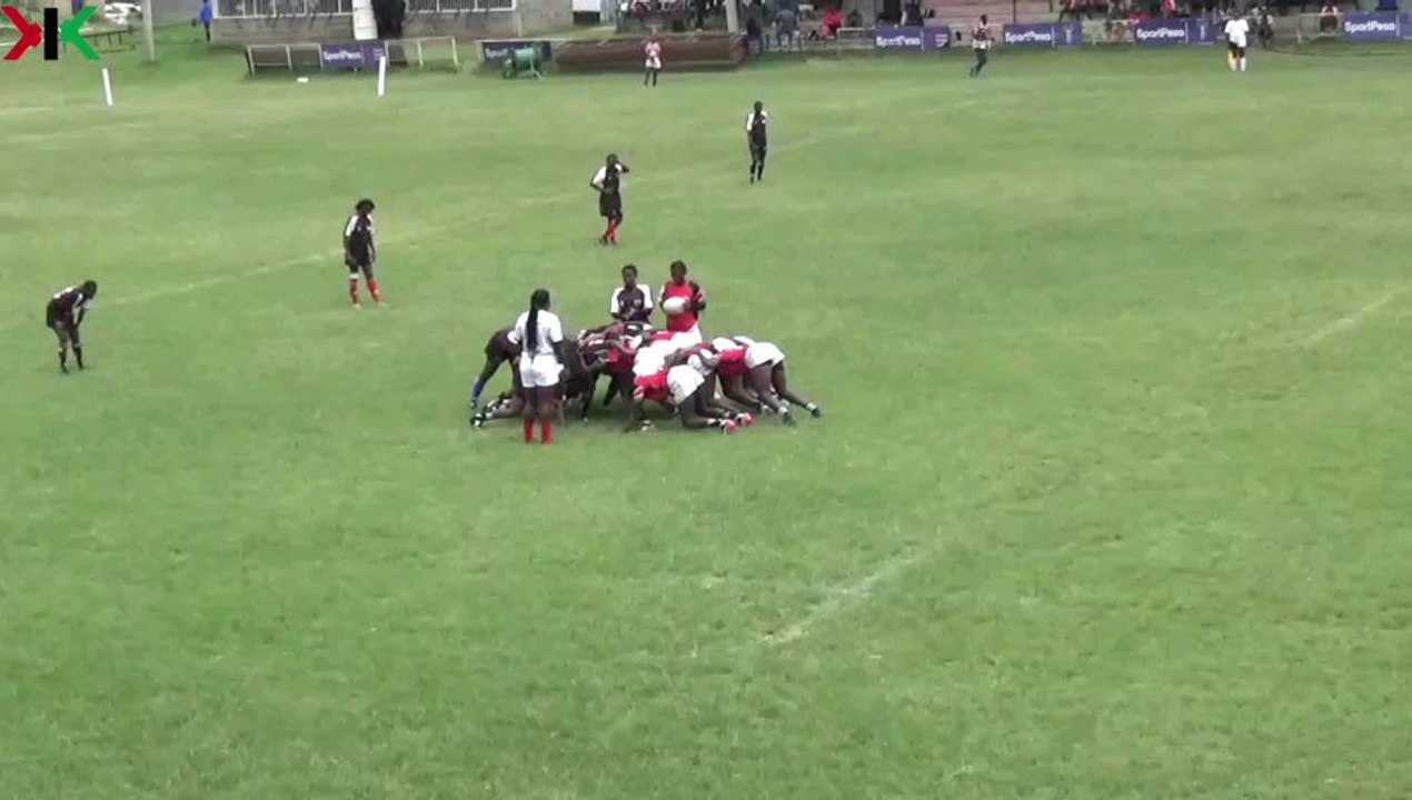 A beautifully executed play from the scrum by Kinale Girls finished by a fantastic run to the try box.