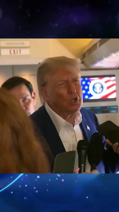 President Donald Trump speaks about NATO