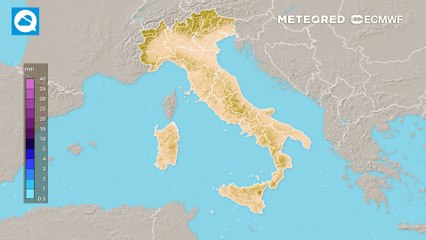 Martedì 01 luglio 2025, precipitazione cumulata