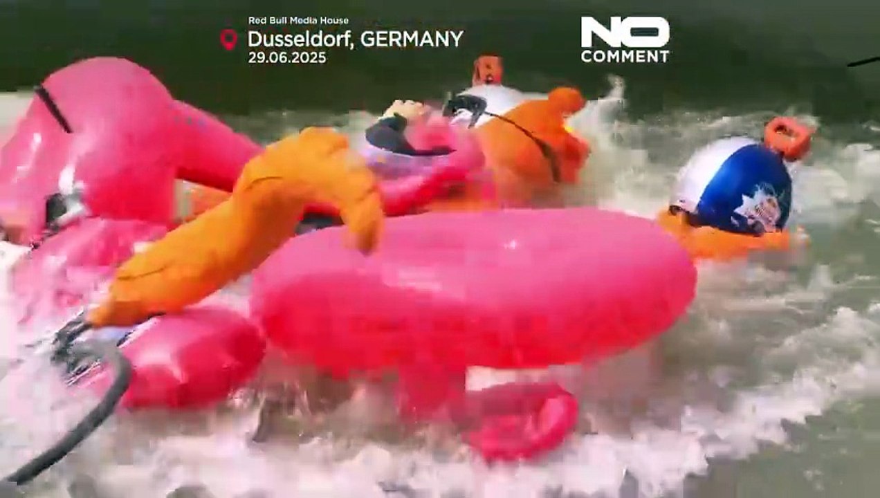 Waghalsige Duos und chaotische Tandems stürmen Red Bull Sattelfest in Düsseldorf